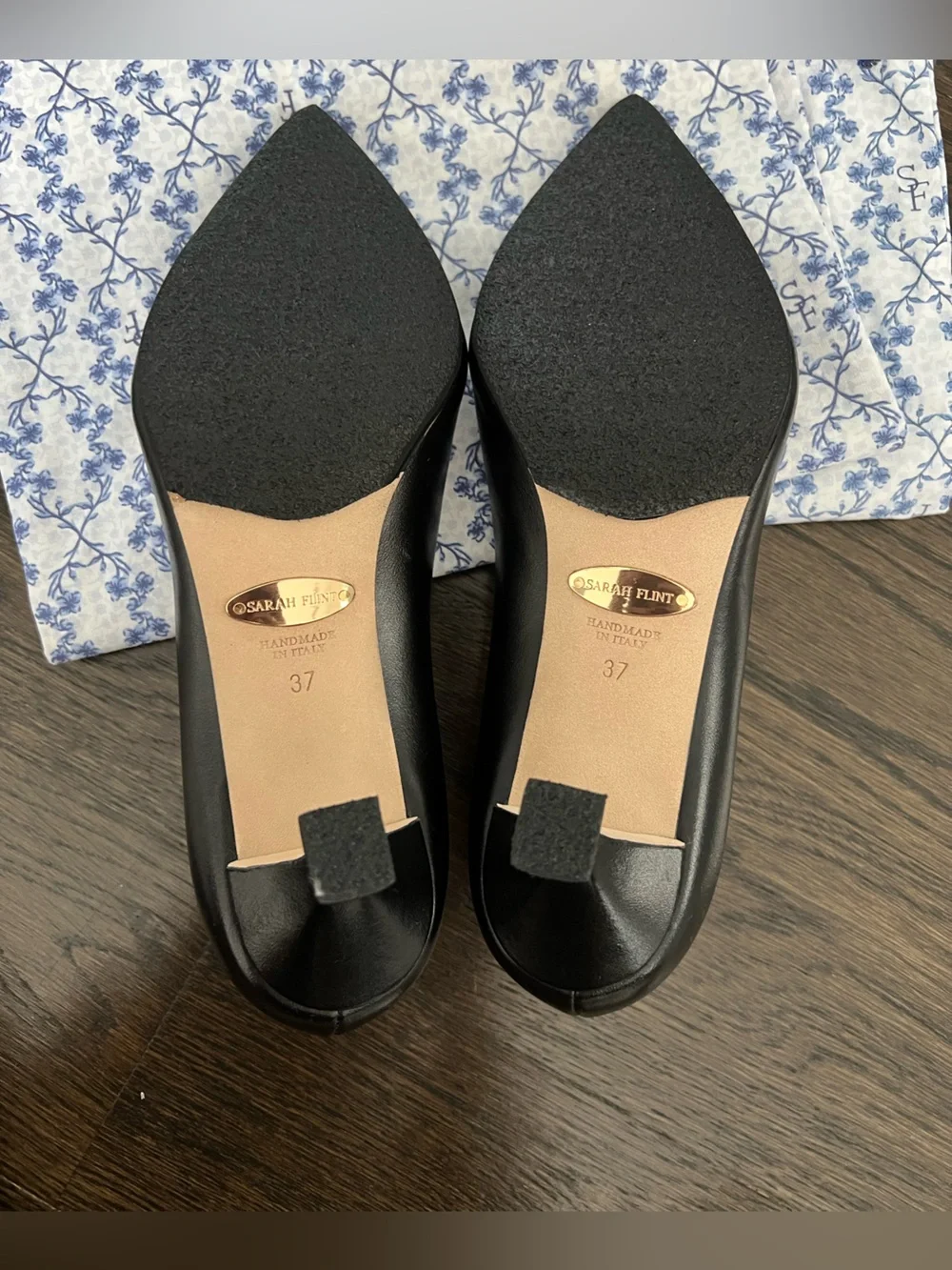 [Never Worn] Sarah Flint Perfect Kitten Pump 50 in Black Calf Sz US 7 (IT37)